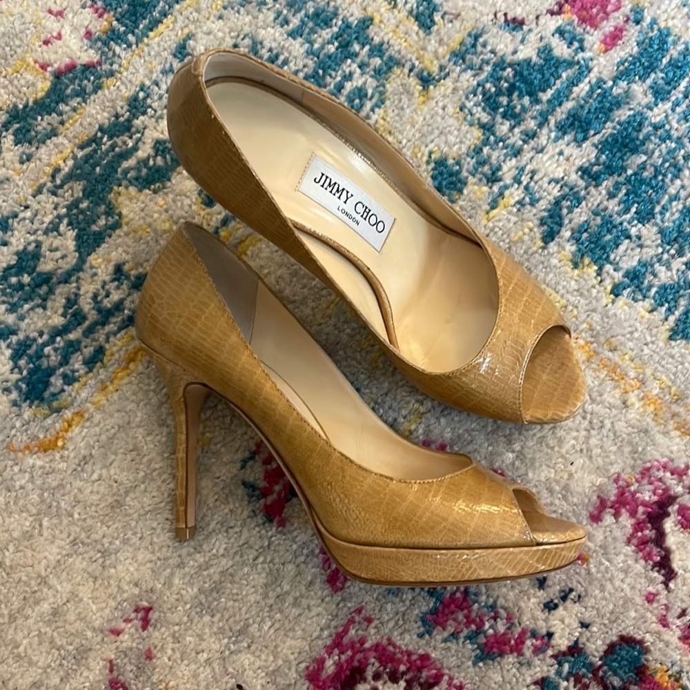 Jimmy Choo Snakeshin Stilettos